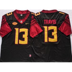6861dc7810004_1 Florida State Seminoles Black #13 Travis Black Stitched Jersey