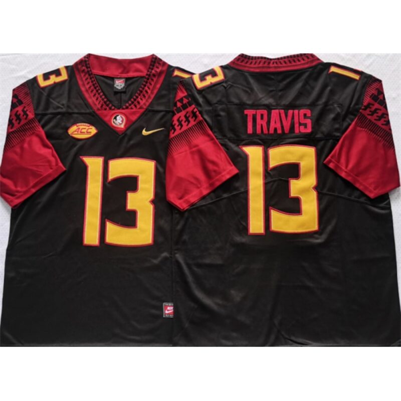 6861dc7810004_1 Florida State Seminoles Black #13 Travis Black Stitched Jersey