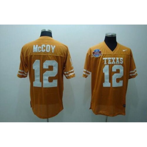 6861dc7ec973a_1 Longhorns #12 Colt McCoy Orange Stitched NCAA Jersey