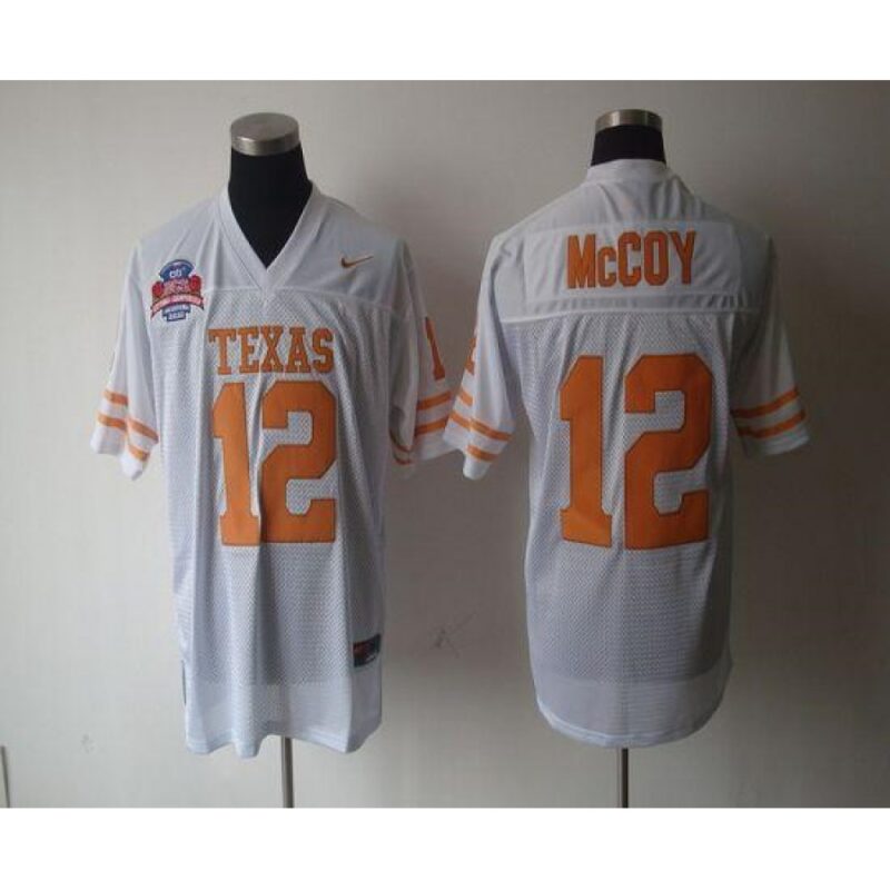 6861dc820e2f1_1 Longhorns #12 Colt McCoy White Stitched NCAA Jersey
