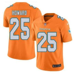 6861dcab96ea6_1 Men's Miami Dolphins #25 Xavien Howard Orange Vapor Untouchable NFL Limited Stitched Jersey