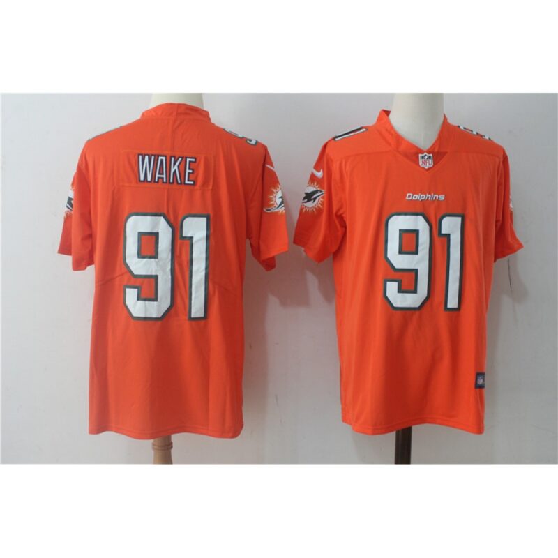 6861dcd095e04_1 Men's Miami Dolphins #91 Cameron Wake Orange Vapor Untouchable Limited Stitched NFL Jersey