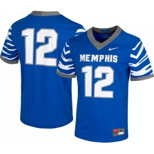 6861dcd2ea40e_1 Men's Montana Grizzlies #12 Blue Stitched Football Jersey