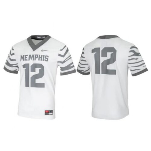 6861dcd93234d_1 Men's Montana Grizzlies #12 White Gray Stitched Football Game Jersey