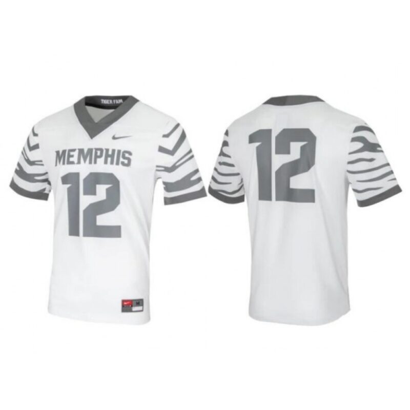 6861dcd93234d_1 Men's Montana Grizzlies #12 White Gray Stitched Football Game Jersey