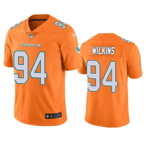 6861dcdd5403a_1 Men's Miami Dolphins #94 Christian Wilkins Orange Color Rush Limited Stitched NFL Jersey