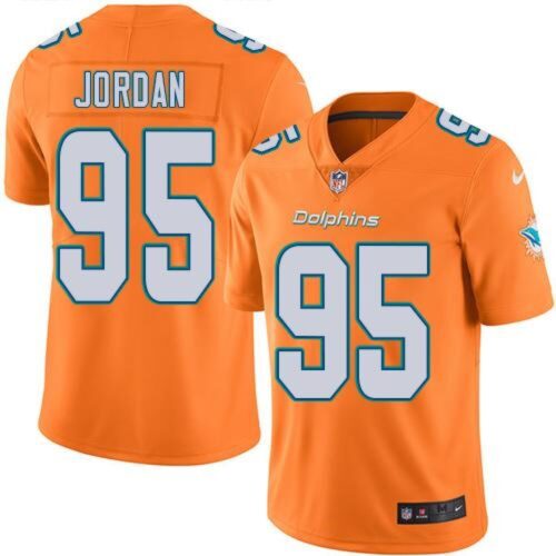 6861dce51c4cc_1 Dolphins #95 Dion Jordan Orange Men's Stitched NFL Limited Rush Jersey
