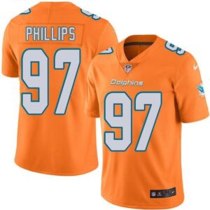 6861dce8c0414_1 Dolphins #97 Jordan Phillips Orange Men's Stitched NFL Limited Rush Jersey