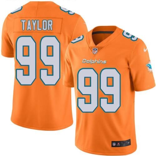 6861dcec42a01_1 Dolphins #99 Jason Taylor Orange Men's Stitched NFL Limited Rush Jersey