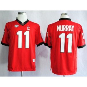 6861dd2952aab_1 Bulldogs #11 Aaron Murray Red Stitched NCAA Jersey