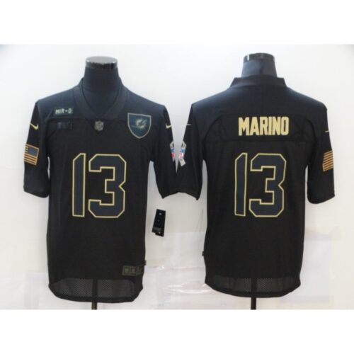 6861dd3069eec_1 Men's Miami Dolphins #13 Dan Marino 2020 Black Salute To Service Limited Stitched Jersey