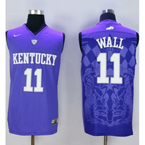 6861dd36a8f34_1 Wildcats #11 John Wall Blue Basketball Stitched NCAA Jersey
