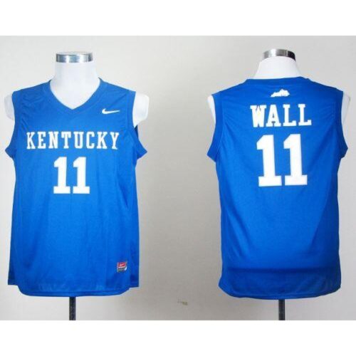 6861dd3a133e0_1 Wildcats #11 John Wall Royal Blue Stitched NCAA Jersey