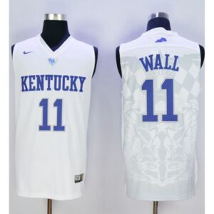 6861dd3d39a8c_1 Wildcats #11 John Wall White Basketball Stitched NCAA Jersey