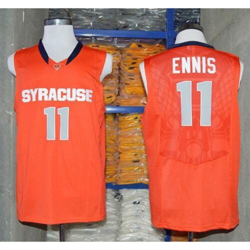 6861dd4084a69_1 Orange #11 Tyler Ennis Orange Basketball Stitched NCAA Jersey