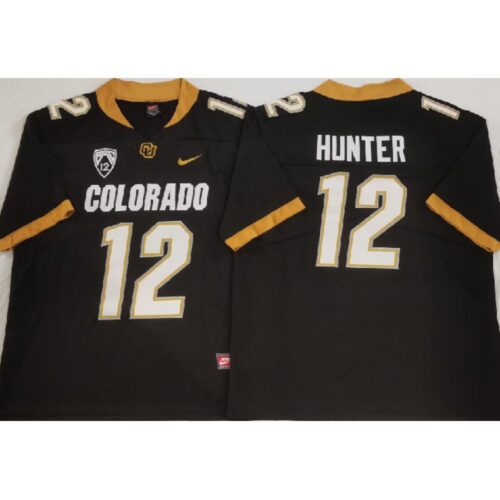 6861dd5ff3666_1 Men's Colorado Buffaloes #12 Travis Hunter Black With PAC-12 Patch Stitched Football Jersey