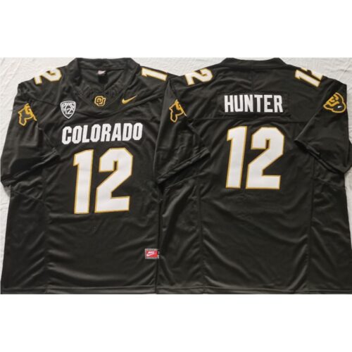 6861dd665787d_1 Men's Colorado Buffaloes #12 Travis Hunter Black With PAC-12 Patch Stitched Football Jersey