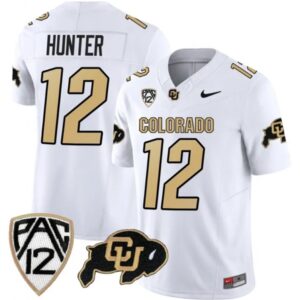 6861dd7d9216f_1 Men's Colorado Buffaloes #12 Travis Hunter White 2023 F.U.S.E. With PAC-12 Patch Stitched Football Jersey