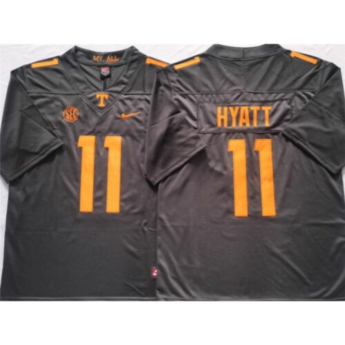 6861dd9c2c190_1 Tennessee Volunteers #11 HYATT Grey Stitched Jersey