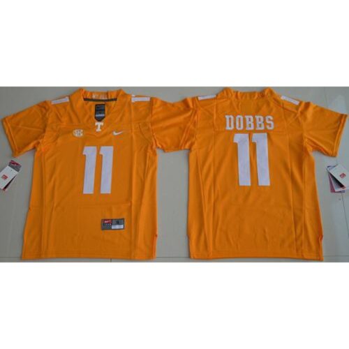 6861dda9b3c78_1 Vols #11 Joshua Dobbs Orange Stitched Youth NCAA Jersey