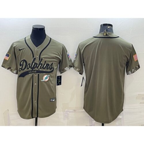6861ddbf6fc19_1 Men's Miami Dolphins Blank Olive 2022 Salute To Service Cool Base Stitched Baseball Jersey