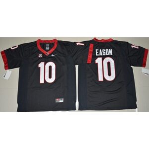 6861ddda89b33_1 Bulldogs #10 Jacob Eason Black Limited Stitched NCAA Jersey