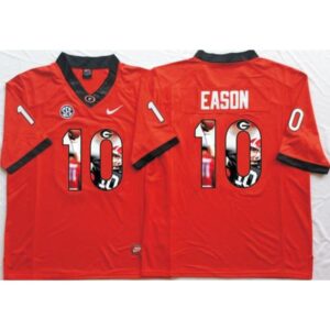 6861dde0c49c6_1 Bulldogs #10 Jacob Eason Red Player Fashion Stitched NCAA Jersey