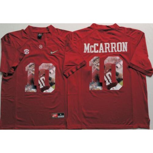 6861ddff1e613_1 Crimson Tide #10 AJ McCarron Red Player Fashion Stitched NCAA Jersey