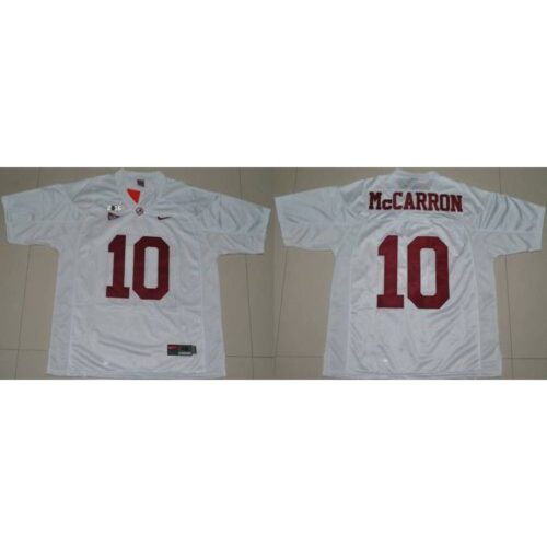 6861de16a7cb2_1 Crimson Tide #10 AJ McCarron White 2016 College Football Playoff National Championship Patch Stitched NCAA Jersey