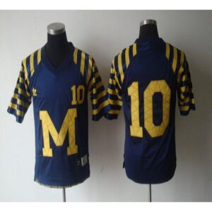 6861de2f80011_1 Wolverines #10 Tom Brady Blue Under The Lights Stitched NCAA Jersey