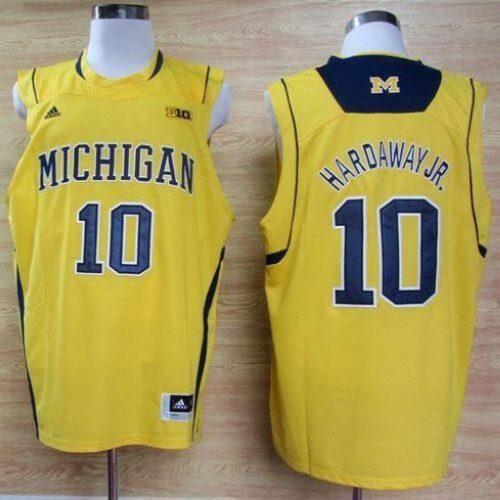 6861de3948d19_1 Wolverines #10 Tim Hardaway Jr. Gold Basketball Stitched NCAA Jersey