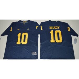 6861de3c8eada_1 Wolverines #10 Tom Brady Navy Blue Elite Stitched NCAA Jersey