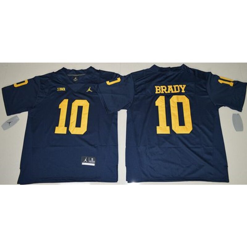 6861de461004b_1 Wolverines #10 Tom Brady Navy Blue Stitched NCAA Jersey