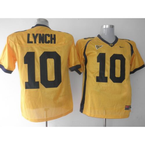 6861de656268b_1 Golden Bears #10 Marshawn Lynch Gold Stitched NCAA Jersey
