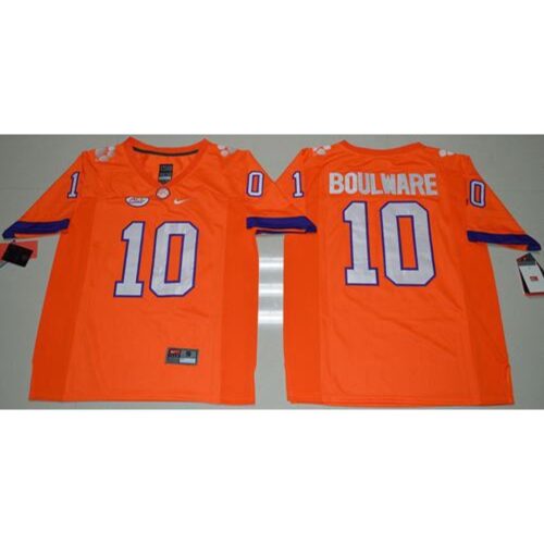 6861de7b7f4cc_1 Tigers #10 Ben Boulware Orange Limited Stitched NCAA Jersey