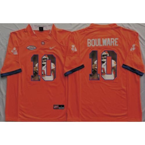 6861de7ebc631_1 Tigers #10 Ben Boulware Orange Player Fashion Stitched NCAA Jersey