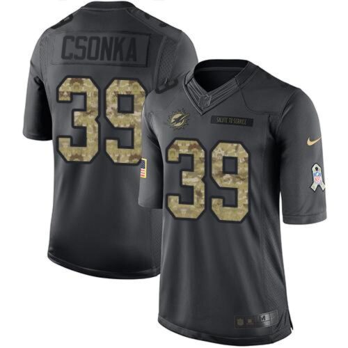 6861dea7c4496_1 Dolphins #39 Larry Csonka Black Men's Stitched NFL Limited 2016 Salute to Service Jersey