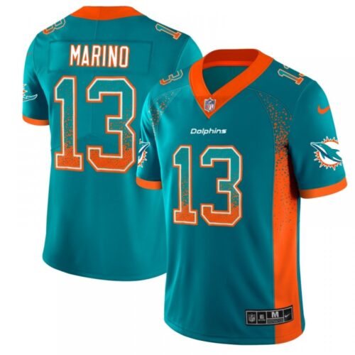 6861ded932833_1 Men's Miami Dolphins #13 Dan Marino Aqua 2018 Drift Fashion Color Rush Limited Stitched NFL Jersey