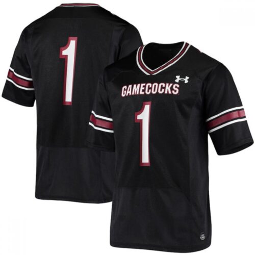 6861dee4d28de_1 Men's South Carolina Fighting Gamecocks #1 Jaycee Horn Black Stitched Jersey