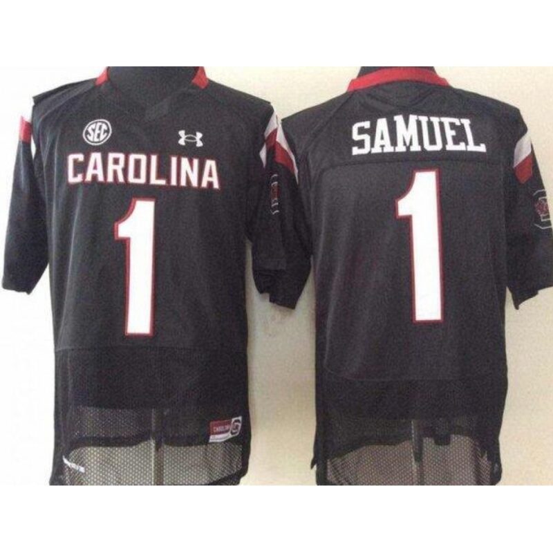 6861dee7f2f60_1 Men's South Carolina Fighting Gamecocks #1 Deebo Samuel Black Stitched Jersey