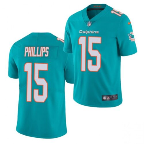 6861defac48ce_1 Men's Miami Dolphins #15 Jaelan Phillips Aqua 2021 Vapor Untouchable Limited Stitched NFL Jersey