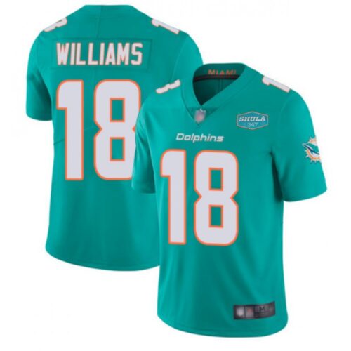 6861df0328c34_1 Men's Miami Dolphins #18 Preston Williams Aqua With 347 Shula Patch 2020 Vapor Untouchable Limited Stitched NFL Jersey