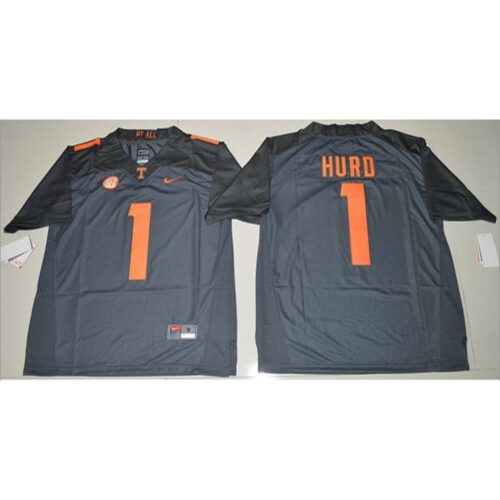 6861df0c963e9_1 Vols #1 Jalen Hurd Grey Limited Stitched NCAA Jersey