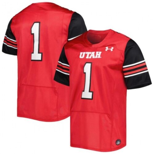 6861df0fe8bad_1 Men's Utah Utes #1 Red Limited Stitched Football Jersey