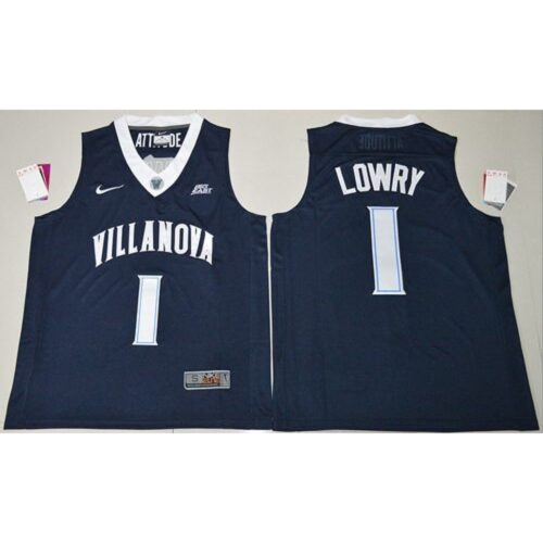6861df134917b_1 Villanova Wildcats #1 Kyle Lowry Navy Blue Basketball Stitched NCAA Jersey