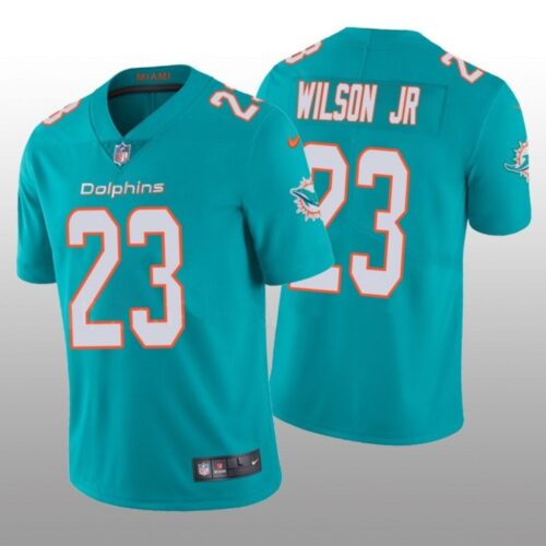 6861df17f2721_1 Men's Miami Dolphins #23 Jeff Wilson Jr 2022 Aqua Vapor Untouchable Limited Stitched Jersey