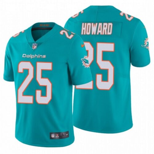 6861df23460ab_1 Men's Miami Dolphins #25 Xavien Howard Aqua Vapor Untouchable Limited Stitched Jersey