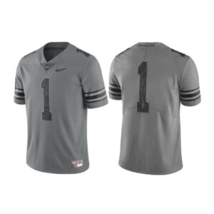 6861df31897b4_1 Men's Ohio State Buckeyes #1 Justin Fields Gray Stitched Jersey