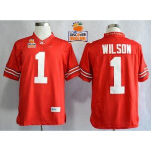 6861df4674317_1 Buckeyes #1 Dontre Wilson Red Limited 2014 Discover Orange Bowl Patch Stitched NCAA Jersey