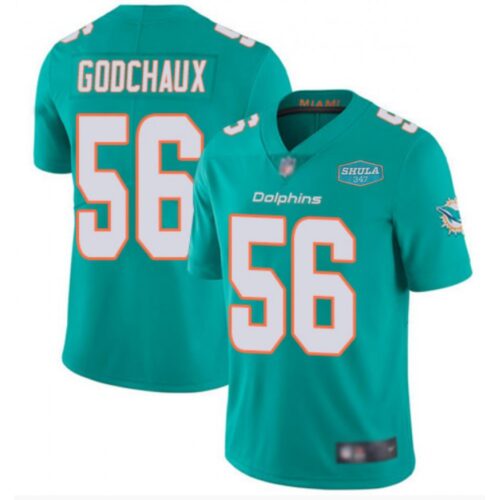 6861df5378265_1 Men's Miami Dolphins #56 Davon Godchaux Aqua With 347 Shula Patch 2020 Vapor Untouchable Limited Stitched NFL Jersey